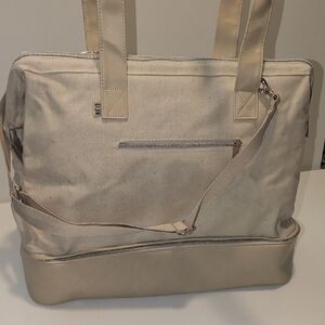 BEIS Beige The Weekender Large Travel Tote